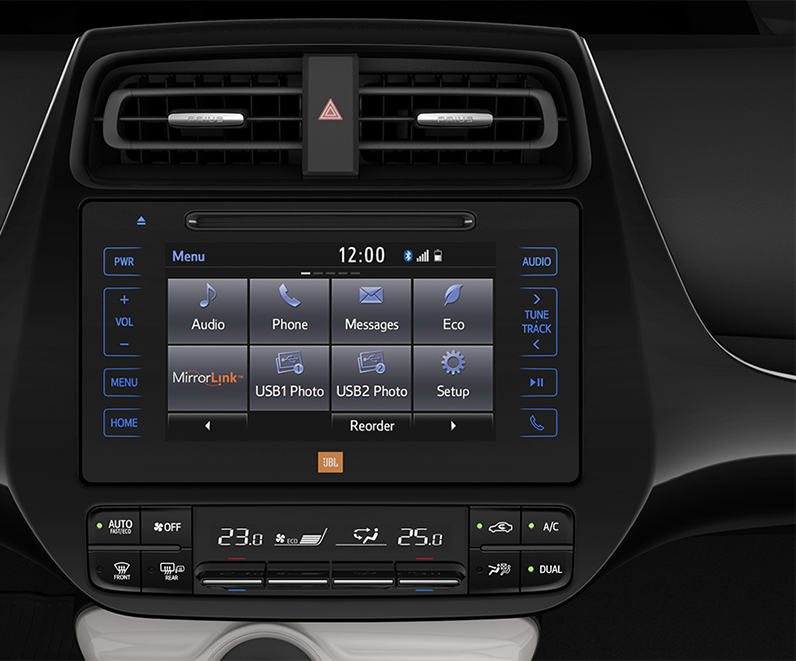 Toyota du maroc Prius - système tactile